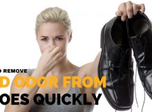 how to remove odour from shoes